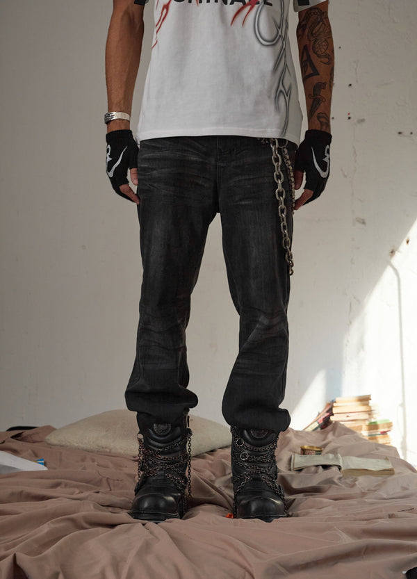 Black Panther Distress Denim