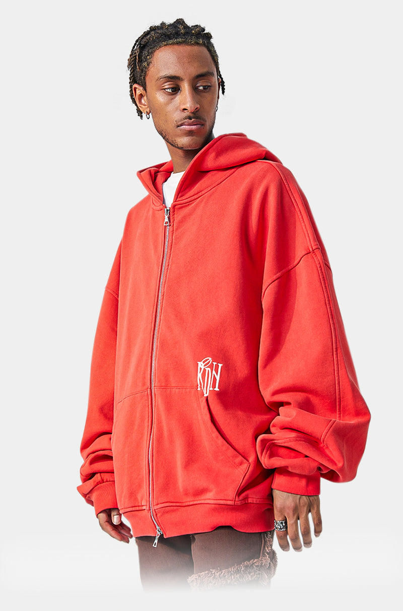 American Frontier Oversized Zip Hoodie