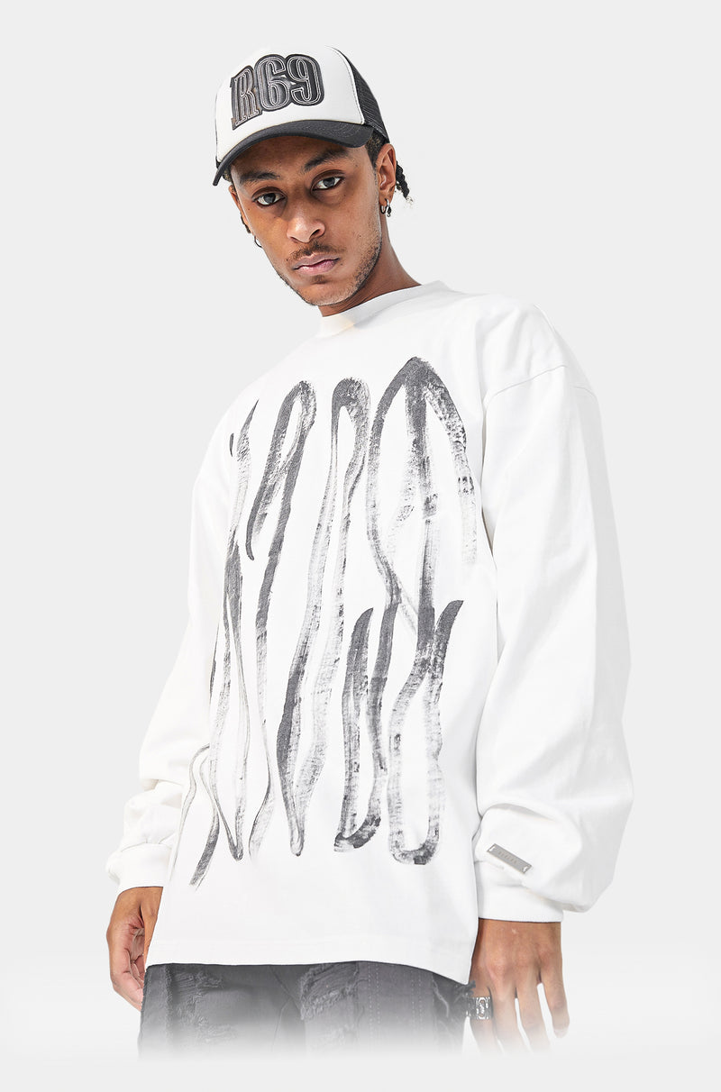 FW22 Washed Hand Painted Long-Sleeve