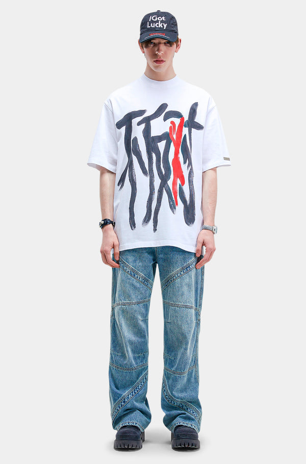 SS23 Hand Painted Spray Short-Sleeve