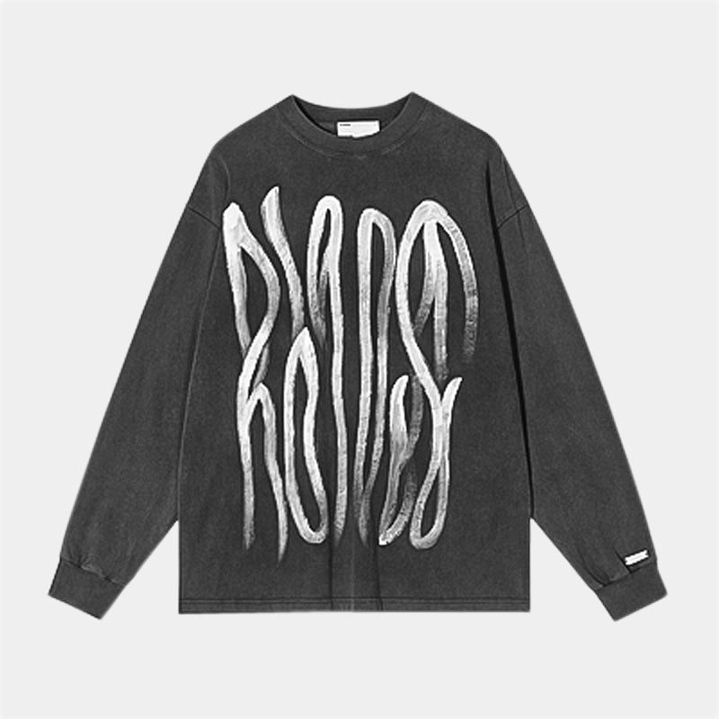 FW22 Washed Hand Painted Long-Sleeve