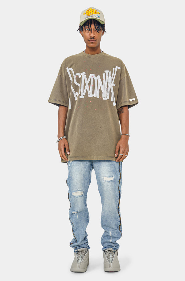 SS22 Washed Painted Logo Short-Sleeve